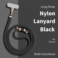 Lanyard Handphone ID card Lanyard Nylon Patch Crossbody Neck Clip Snap Hanging Cord Rope Strap Handp