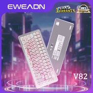 EWEADN V82 mechanical keyboard, wireless Bluetooth three-mode gaming RGB keyboard