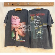 [23] [Fight Club] Brad Pitt Edward Norton Leather Jacket Year 1999 100% Fabric Soft Washed Always Fa