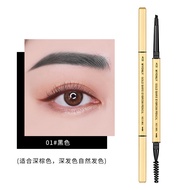 VARIVIDA Myonly Gold Bars Double Headed Eyebrow Pencil With Spoolie Brush Make Up Bushy Natural Eyeb