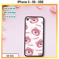 Phone Case - Strawberry Bear Printed Case IPhone 5 - 5S - 5SE