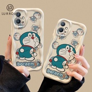 OPPO Reno 10 5G Reno 8T 5G Reno 8T 4G Reno 8Z 5G Reno 7Z 5G Reno 8 5G Reno 8 4G Reno 7 4G Reno 6 5G Reno 5 Reno 4F Cartoon Pouting Blue Cat Silicone Phone Case