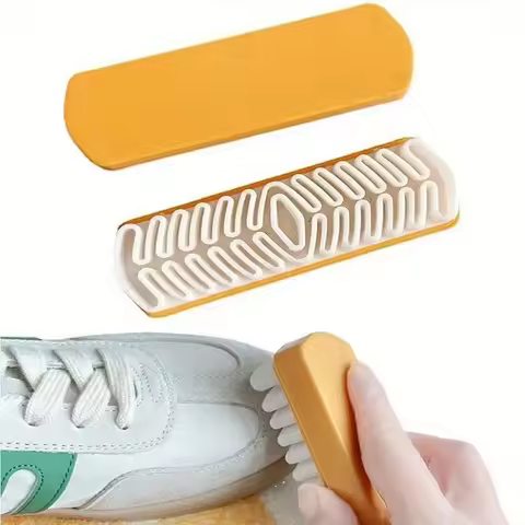 Suede leather shoe brush Raw rubber brush suede rubber deerskin shoe brush suede snow boots Yellow b