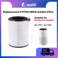 Replacement Compatible Philips AC1715 AC1711 Air Purifier Philips FY1700 HEPA + Carbon Filter