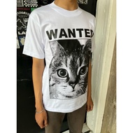 CAT WANTED COTTON 20S T-SHIRT - CAT LOVERS T-SHIRT CAT T-SHIRT