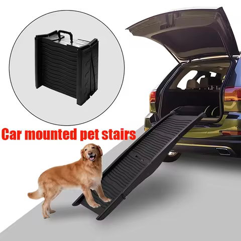 Pet Stairs Folding Car Steps Slope Non-slip Car Climbing Ladder Cat Large Dog Climbing Ladder