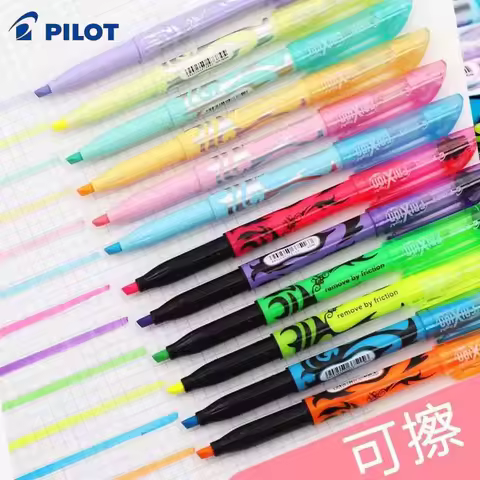 Japan Pilot Frixion Erasable Highlighter Pen SW-FL Pastel Fluorescent Marker Pen Student School Supp