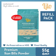 [4 Flavors] Lilo Premium Baby Food Powder Resealable Refill Pack 55G 6M+ - Ikan Bilis / Mushroom / Scallop / White Bait / Kombu | Baby Food Powder / Baby Food