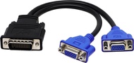 zdyCGTime DMS-59 59-Pin Male to Dual VGA Female Y Splitter Video Card Adapter Cable for Matrox Molex