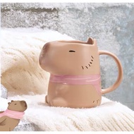 Starbucks Cup 2023 Christmas Cute Pet Series Animal Kapibara Capybara Cute Ceramic Mug