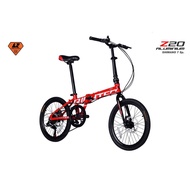จักรยานพับได้ 20 นิ้ว RICHTER รุ่น Z20 (มีส่งเป็นพร้อมใช้งาน) สีแดง ประกอบ80%