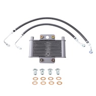 Motorcycle Oil Cooler Oil Engine Radiator Aluminum 125ml Cooling Radiators for 125CC-250CC Motorcycl