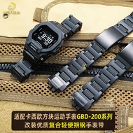 Suitable for casio casio GBD-200-1/2/9 GBD-200SM Modified Lightweight Plastic Steel Watch Strap Acce