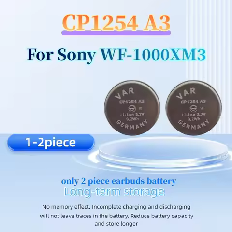 1-2pcs /lot New CP1254 A3 Battery For Sony WF-1000XM3 XM3 WF-SP900 WF-SP700N TWS Earbuds 3.7V 54mAh 