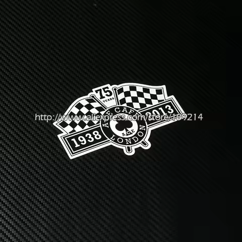 For Artwork 75th Cafe helmet motorcycle motor bike Decals Waterproof Sticker 19