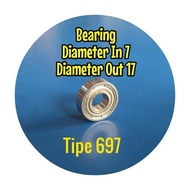 Bearing diameter in 7 out 17 pillow 697 ball bearing Fishing Bearing