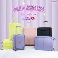 Tpartner Flip Series กระเป๋าเดินทาง กระเป๋าเดินทางล้อลาก เปิดฝาหน้า ซิป 2 ชั้น ขยายดข้างได้ จุมากขึ้น 25% ไม่ต้อง Up Size