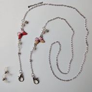 Butterfly Chain Mask Strap / Butterfly Chain Mask Strap / Mask Chain / Mask Strap / Glasses Chain