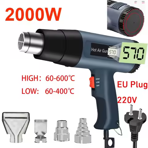 220V Heat Gun 2000W Variable Advanced Electric Hot Air Gun Advanced Hot Air Gun Temperatures Adjusta