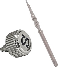 LICHIFIT Stainless Steel Watch Crown with Watch Stem for NH35 NH36 4R35 4R36 7S26 Watch Modification