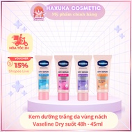 Vaseline Dry Underarm Whitening Cream Vaselines Ultra Bright 48h Underarm Serum - 45ml