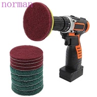 NORMAN Drill Power Brush 3/4 Inch For Tile Tub Kitchen For Bathroom Floor Drill Attachment Power Scouring Pads
