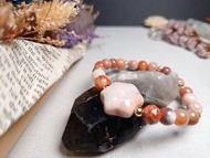 海底樂園  珊瑚玉星星×珊瑚玉鑽切珠×珊瑚玉圓珠 知性系×客製