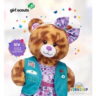ตุ๊กตาบิ้วอะแบร์ ตุ๊กตาหมีสีน้ำตาล Girl Scout Coconut Caramel ⭐️Build-A-Bear Workshop⭐️🇺🇸สินค้ามือสอ