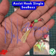 ASSIST SINGLE SEABAZZHOOK - ASSIST JIG HOOK/ FOR JIG