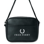 Sufeng FRED PERRY แบรนด์แฟชั่นของแท้จากญี่ปุ่นกระเป๋า PU นิตยสารกระเป๋าสะพายไหล่ผู้หญิงไหล่ข้างเดียว