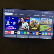 Smart tv coocaa bekas masih garansi no minus