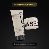 BASED Definition & Hold Duo | Curl Cream & Curl Gel Bundle | For Defined, Frizz-Free Curls with Stro