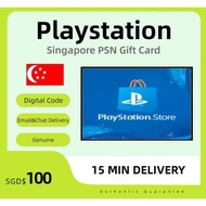 SG- PlayStation Gift card Store PSN Gift Card (SGD) $30-100 E-Voucher Evoucher【24/7 Email&Chat Deliv
