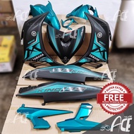 [LIMITED] Coverset LC135 V2 V3 V4 V5 MX King Cyan Gold/ Yamaha LCV2 LCV3 LCV4 LCV5 MX King Diasil Cy