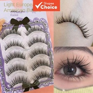 Disheveled Wild Thai Lashes: One-Piece Transparent Stem — Camera-Ready Volume for Internet Celebrity