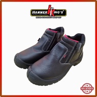 HK2 by Hammer King's Dual Zipper Safety Shoes | Steel Toe Cap Safety Boots | Kasut Kerja Safety Zip 