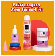 Scarlett Whitening Paket Perawatan Wajah Original - Acne Series 4 in1