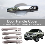 Mitsubishi L200 Triton 2015-2020 Chrome Door Handle Cover Protector Exterior Styling Accessories
