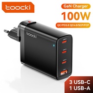 Toocki 100W GaN USB Charger Type C Fast Charger for iPhone 14 13 12 Pro Max Xiaomi Mackbook PD QC4.0