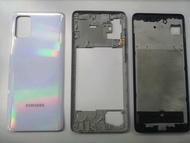 บอดี้ Body Samsung A71 4G SM-A715 ฝาหลัง แกรนกลาง ปุ่มสวิทซ์ข้าง Full Body Housing for Samsung A71 A715