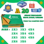 Korean Tarpaulin A20 Drov Green Gold Size 2x3 to 4x6 meters Truck and Pick Up Tarpaulin