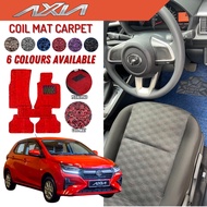 NEW PERODUA AXIA Carpet 5pcs(set) Car Floor Coil Carpet Slot Mat Karpet Lapik Alas Kaki Axia d74a
