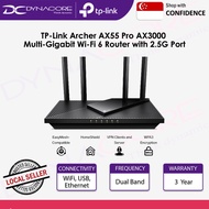 DYNACORE - TP-Link Archer AX55 Pro AX3000 Multi-Gigabit Wi-Fi 6 Router with 2.5G Port