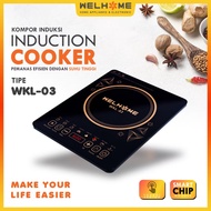 Welhome Kompor induksi cooker pemanas efisien dengan suhu tinggi WKL - 01/02/03 - MURAH!!
