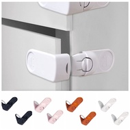 SDFSF 2pcs Children Security Protector Right Angle Cabinet Locks Protection Equipment Transparent Drawer Safety Locks Simple Multipurpose Slot Locks Straps Refrigerator Door