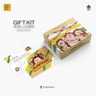 Calories Calories's Giftbox & Custom Greetingcard Gift Box and cute greeting card By