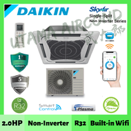 (Wifi) Daikin FCC50A / RC50A 2.0HP Non-Inverter R32 Ceiling Cassette Air Conditioner