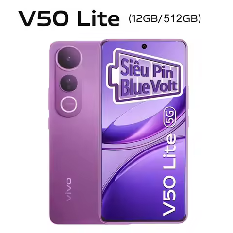 VIVO V50 Lite 5G EU/US/UK specification 2392×1080 resolution 12GB +512GB large memory 6500mAh long b