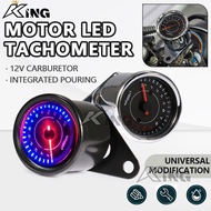 RPM METER 12V UNIVERSAL MOTORCYCLE TACHOMETER METER LED BACKLIGHT 13K RPM SPEEDOMETER SHIFT MODIFY R