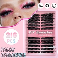 12b30p Pro Diy Individual Lashes Fluffy Curled Cluster Lash Kit Heat Extension Lashes Bonding Y0o3